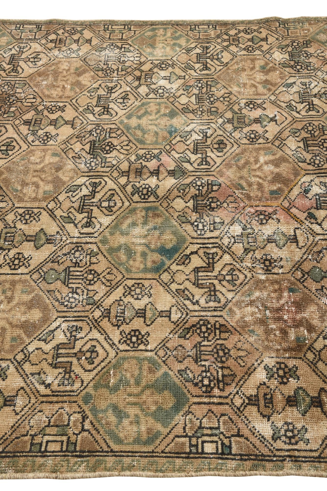 5' 5 x 8' 9 Hand Knotted Ultra Vintage Persian Wool Rug