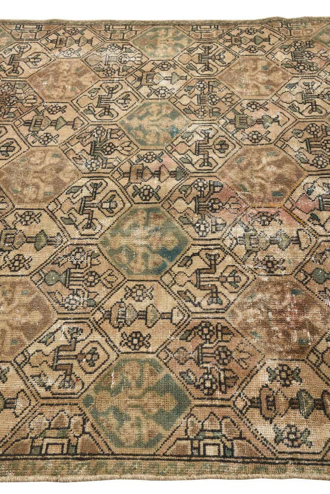 5' 5 x 8' 9 Hand Knotted Ultra Vintage Persian Wool Rug