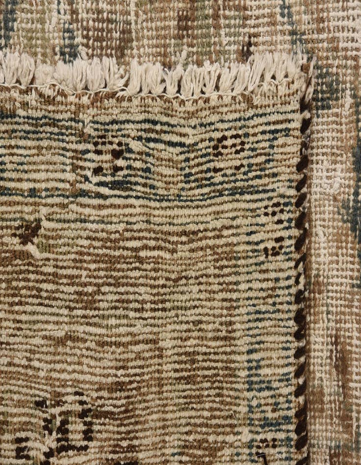 Detail image of 6' 10 x 10'  Hand Knotted Ultra Vintage Persian Wool Rug