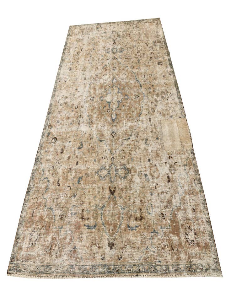 Detail image of 6' 10 x 10'  Hand Knotted Ultra Vintage Persian Wool Rug