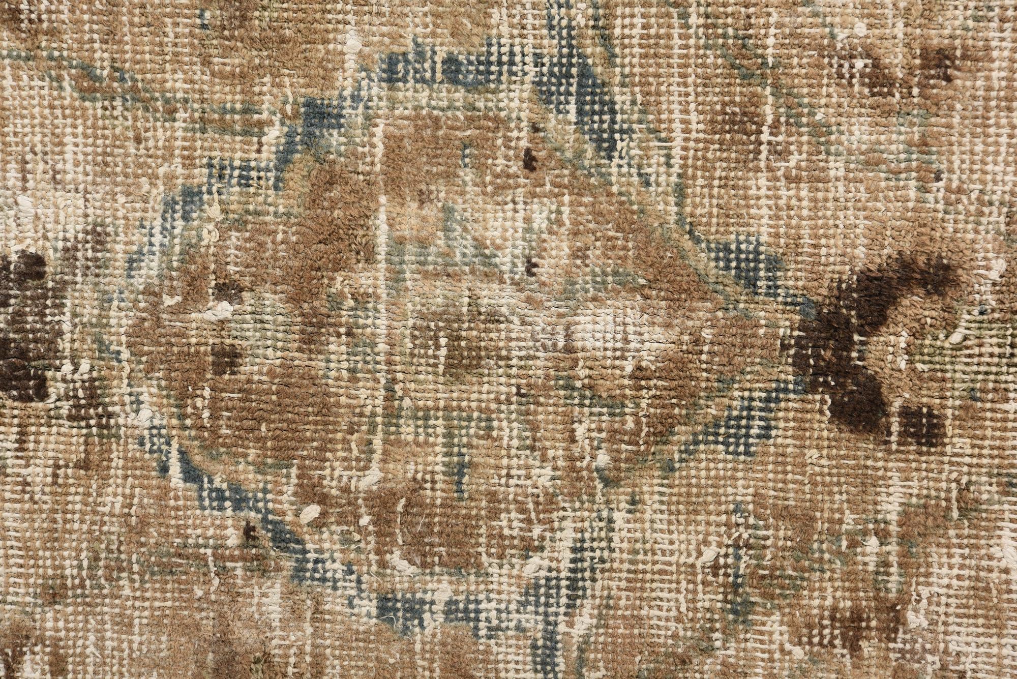 6' 10 x 10' Hand Knotted Ultra Vintage Persian Wool Rug