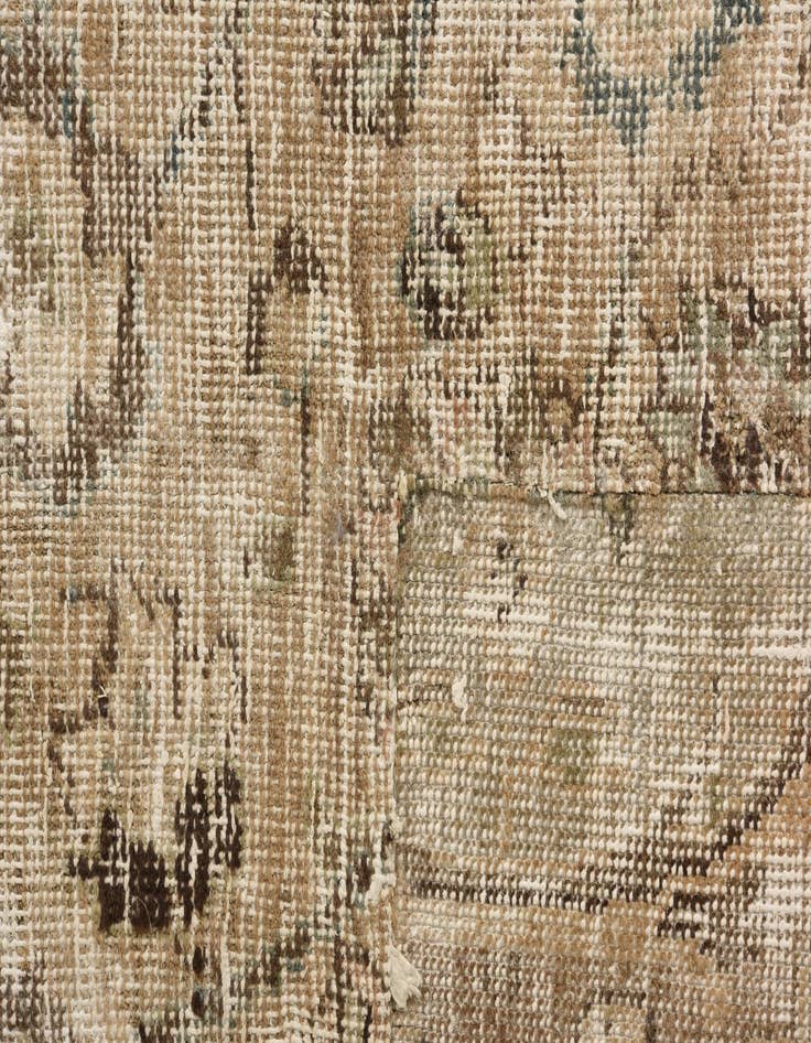 Detail image of 6' 10 x 10'  Hand Knotted Ultra Vintage Persian Wool Rug