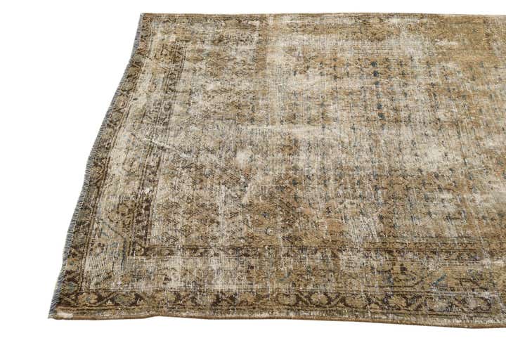 4' 2 x 5' 5 Hand Knotted Ultra Vintage Persian Wool Rug