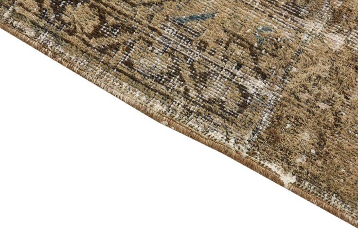 Detail image of 4' 2 x 5' 5 Hand Knotted Ultra Vintage Persian Wool Rug