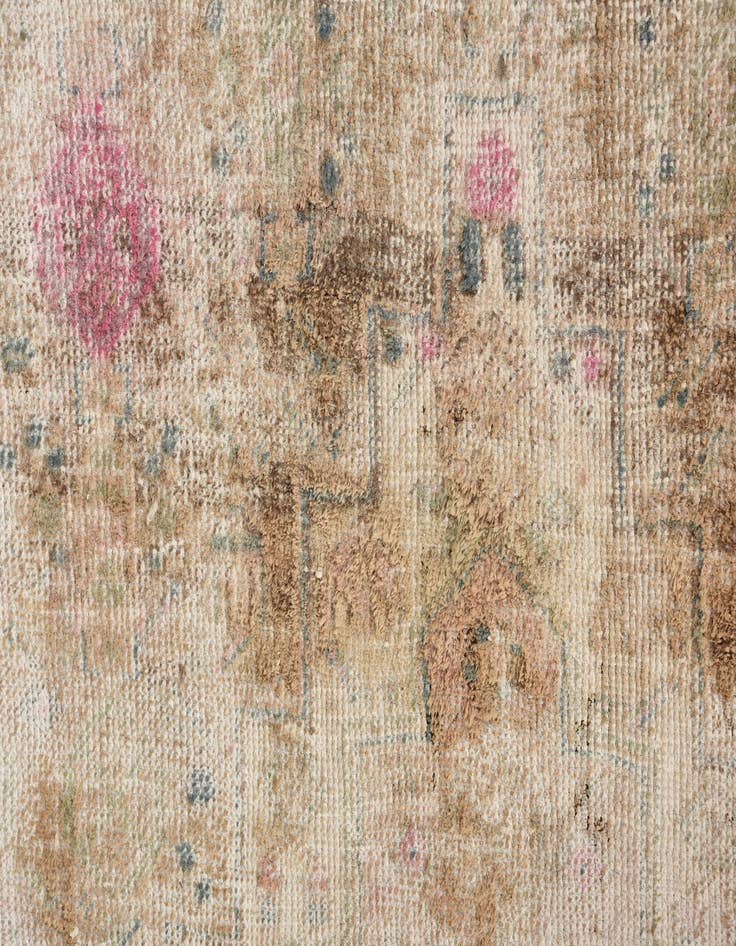 Detail image of 3' x 4' 2  Hand Knotted Ultra Vintage Persian Wool Rug