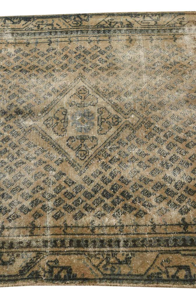 4' 2 x 6' 4 Hand Knotted Ultra Vintage Persian Wool Rug