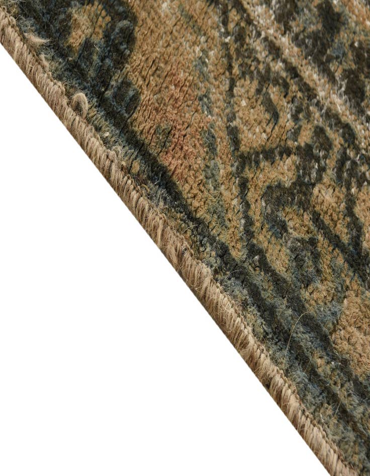 Detail image of 4' 2 x 6' 4  Hand Knotted Ultra Vintage Persian Wool Rug