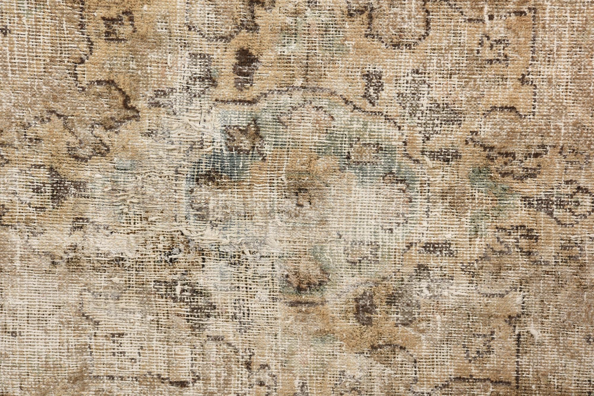 6' 3 x 9' 4 Hand Knotted Ultra Vintage Persian Wool Rug