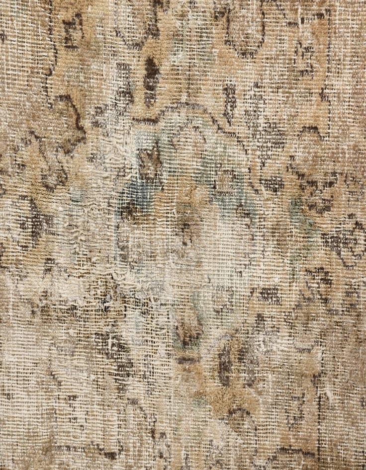 Detail image of 6' 3 x 9' 4  Hand Knotted Ultra Vintage Persian Wool Rug