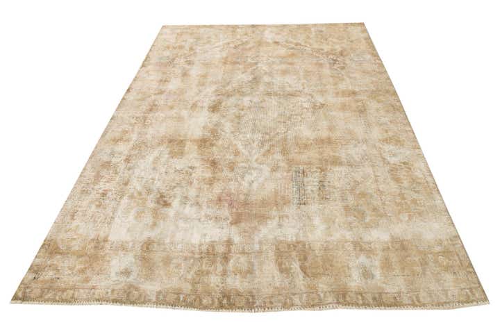 6' 5 x 9' 2 Hand Knotted Ultra Vintage Persian Wool Rug