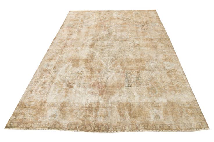 Detail image of 6' 5 x 9' 2 Hand Knotted Ultra Vintage Persian Wool Rug