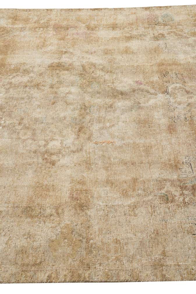 6' 5 x 9' 2 Hand Knotted Ultra Vintage Persian Wool Rug