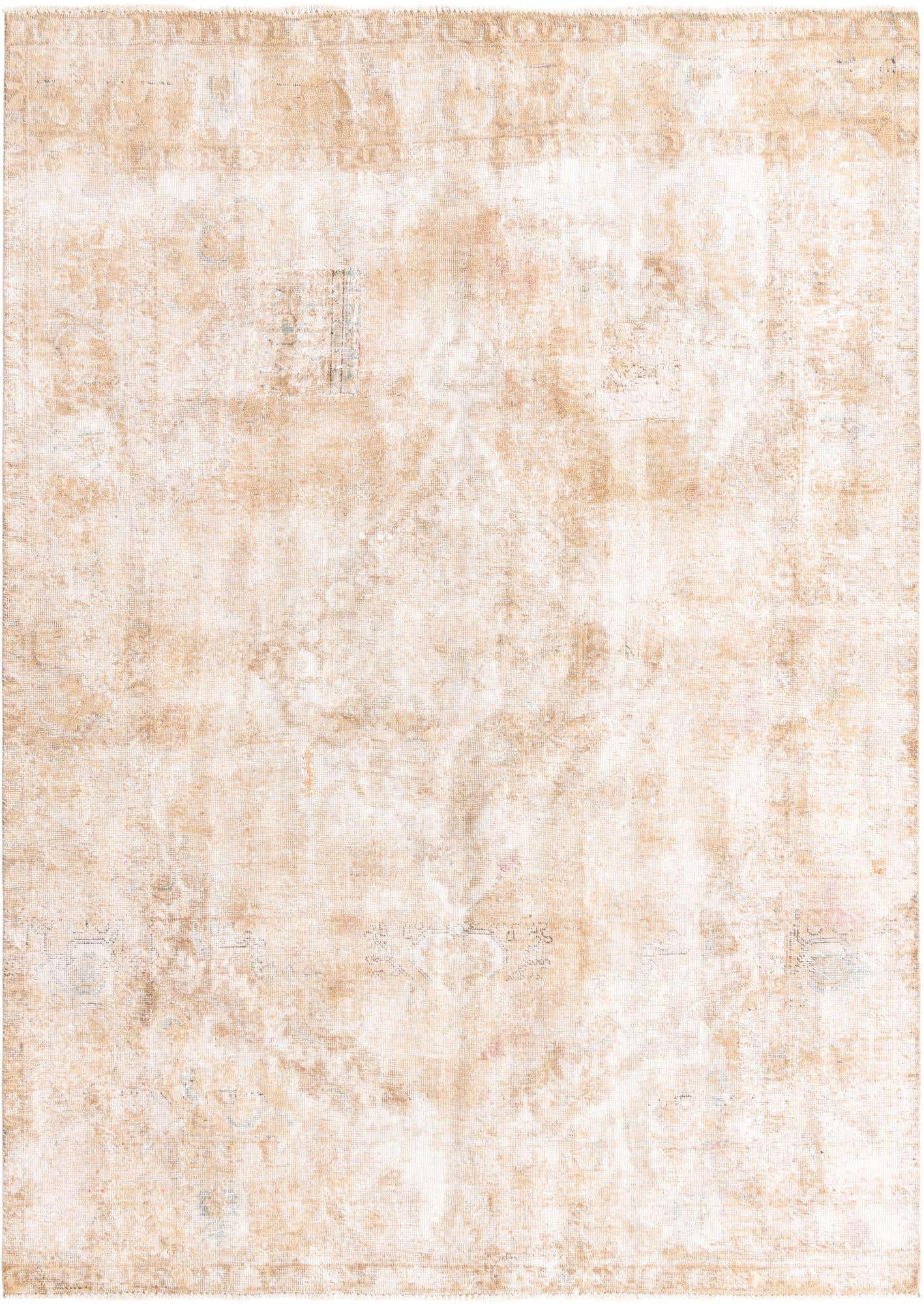 6' 5 x 9' 2 Hand Knotted Ultra Vintage Persian Wool Rug