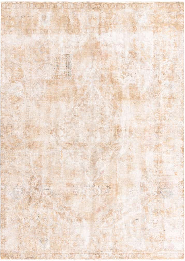 6' 5 x 9' 2 Hand Knotted Ultra Vintage Persian Wool Rug