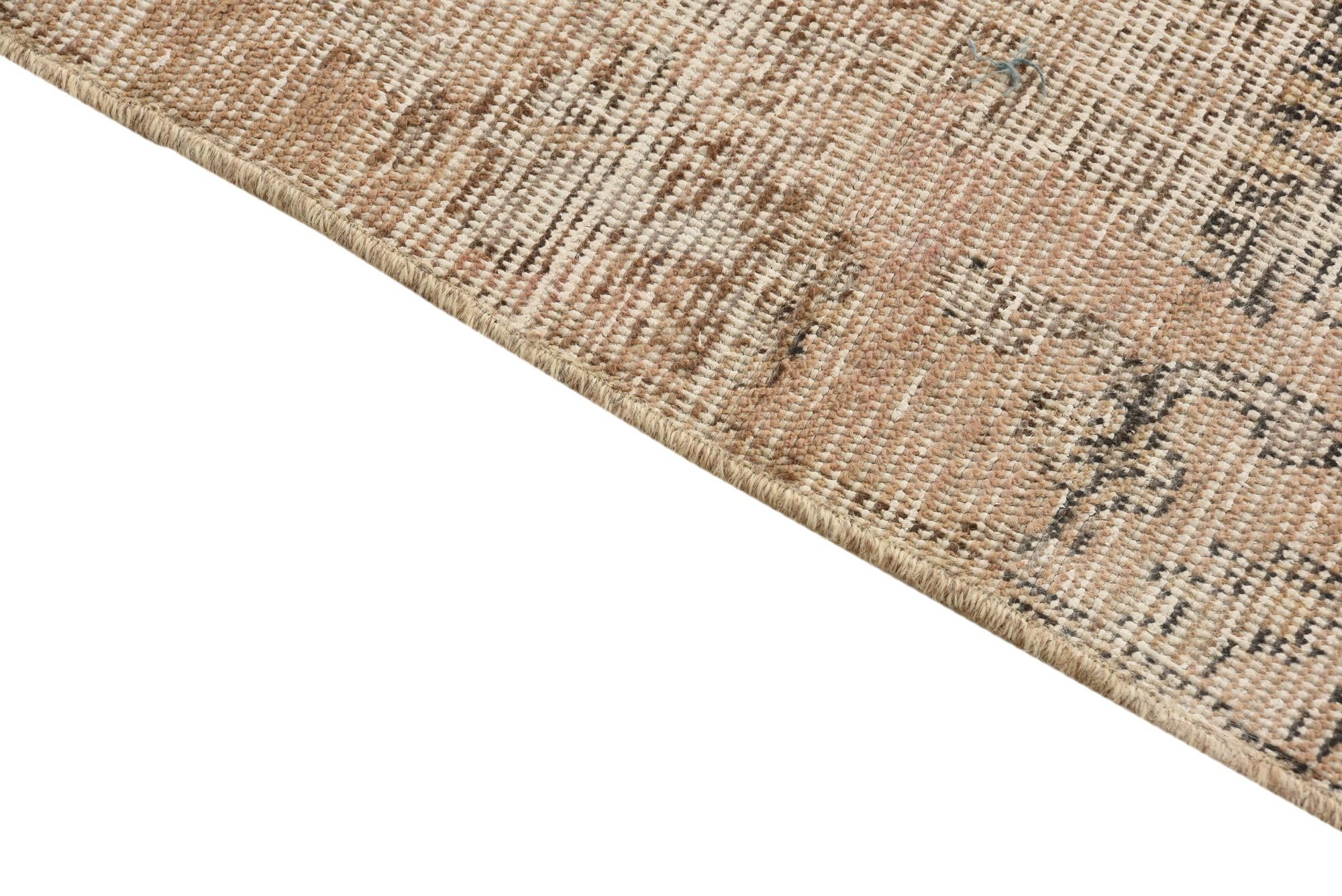 4' 9 x 7' 1 Hand Knotted Ultra Vintage Persian Wool Rug