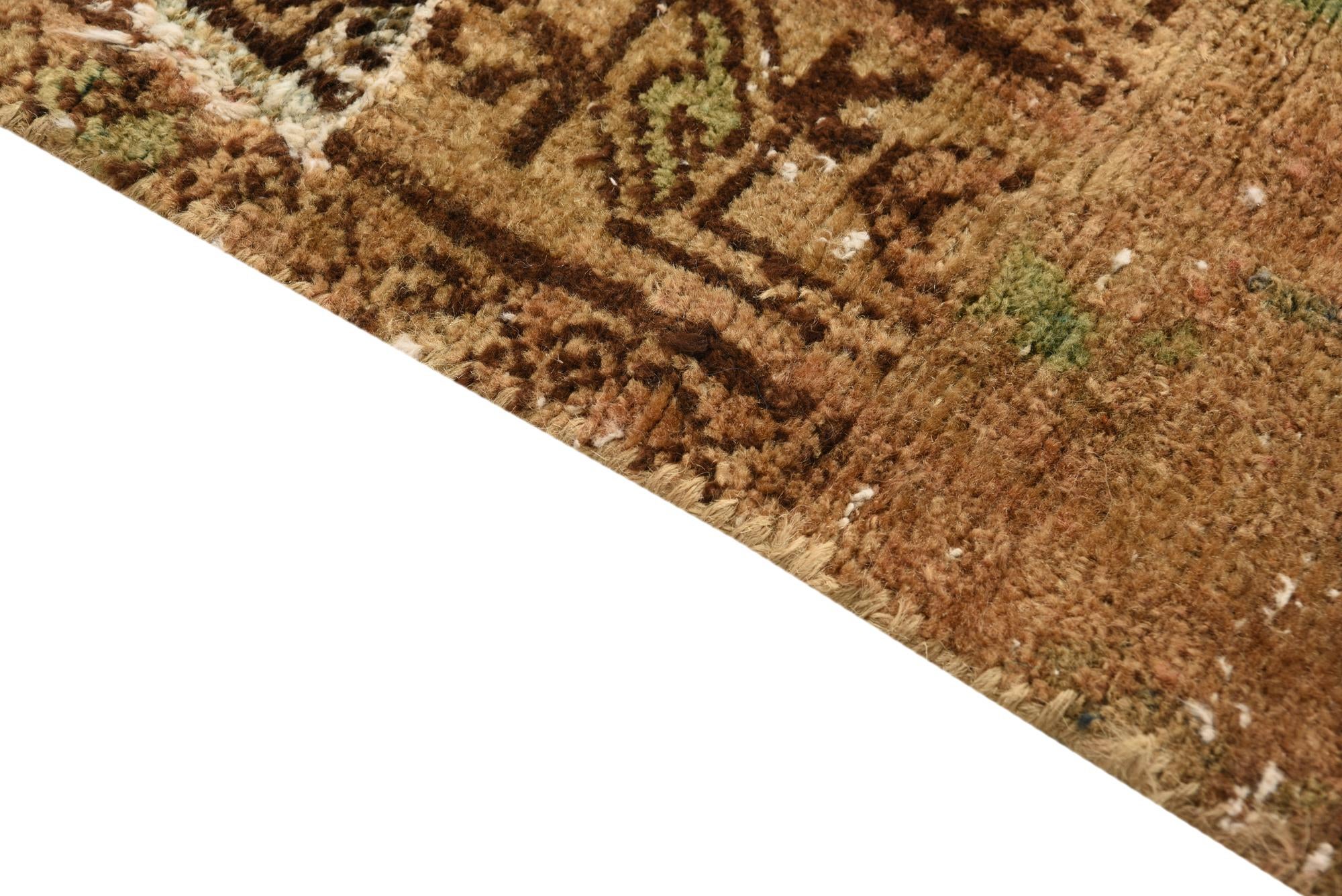 4' 2 x 6' 10 Hand Knotted Ultra Vintage Persian Wool Rug