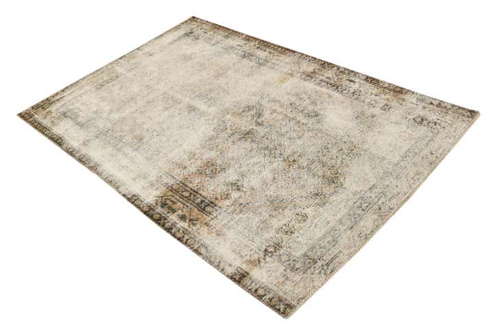 4' 3 x 6' 5 Hand Knotted Ultra Vintage Persian Wool Rug