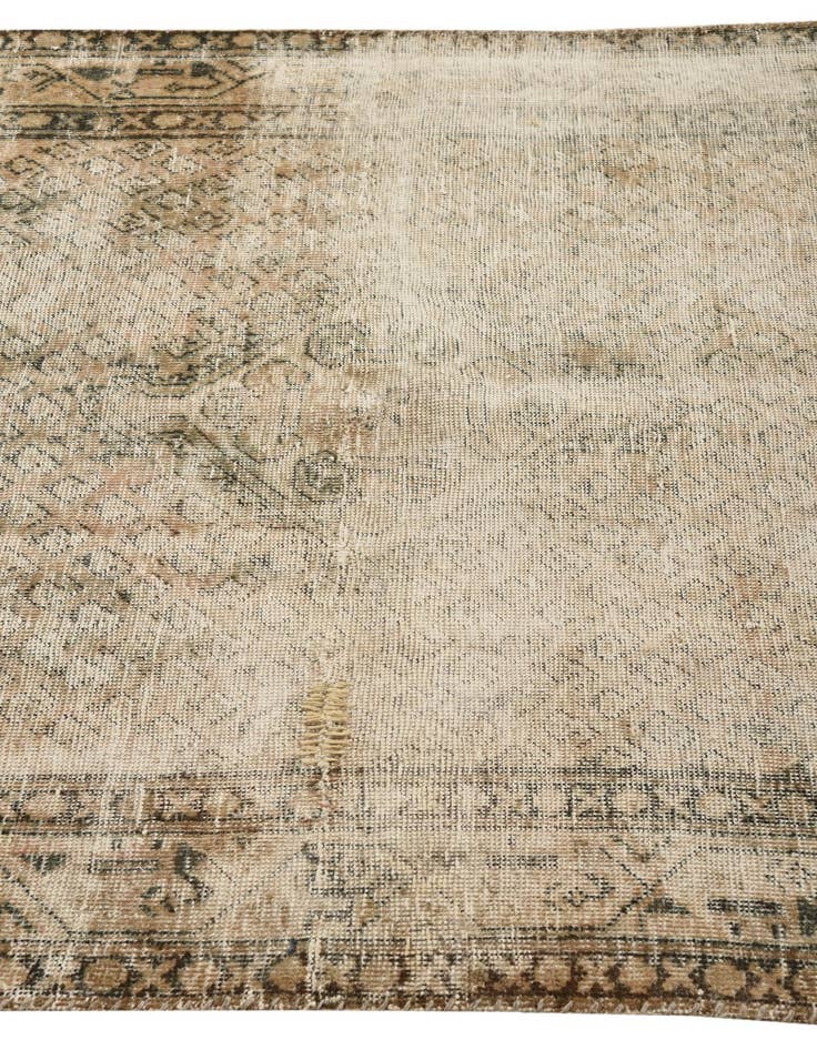 Detail image of 4' 3 x 6' 5  Hand Knotted Ultra Vintage Persian Wool Rug