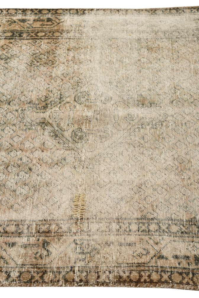 4' 3 x 6' 5 Hand Knotted Ultra Vintage Persian Wool Rug
