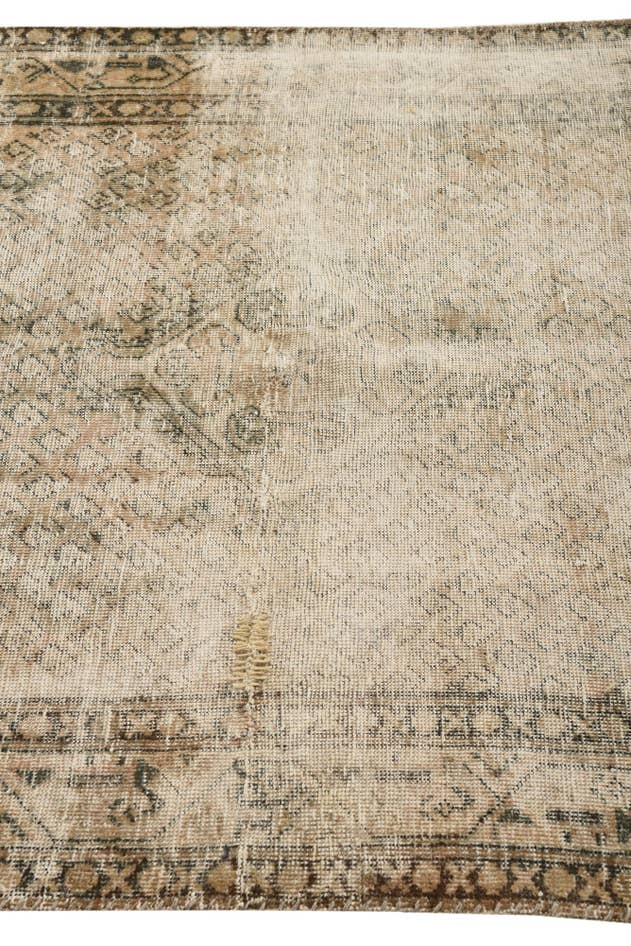 Detail image of 4' 3 x 6' 5 Hand Knotted Ultra Vintage Persian Wool Rug