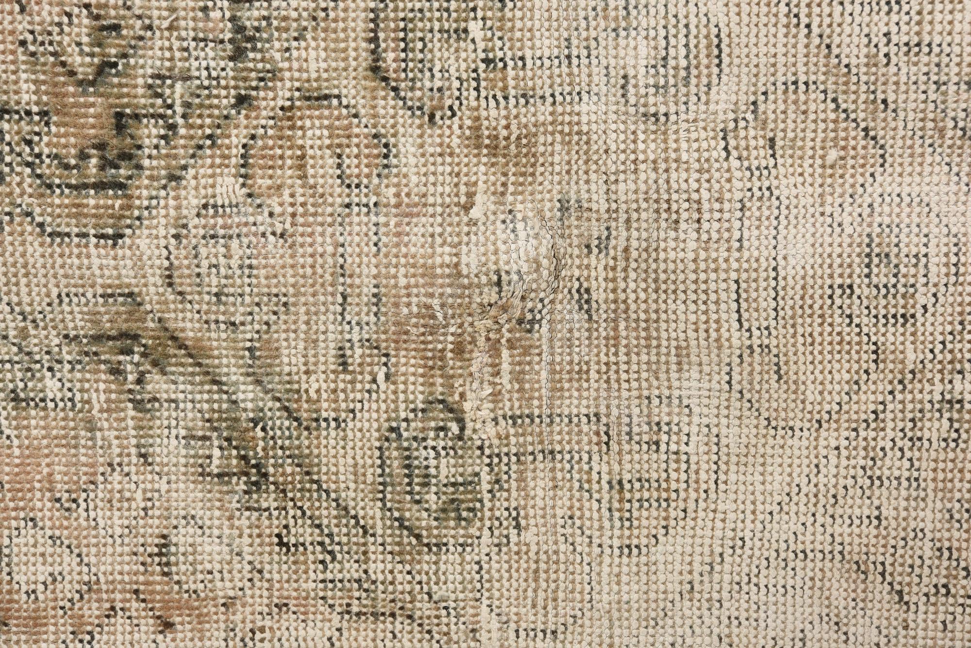 4' 3 x 6' 5 Hand Knotted Ultra Vintage Persian Wool Rug