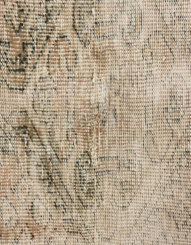 Detail image of 4' 3 x 6' 5  Hand Knotted Ultra Vintage Persian Wool Rug