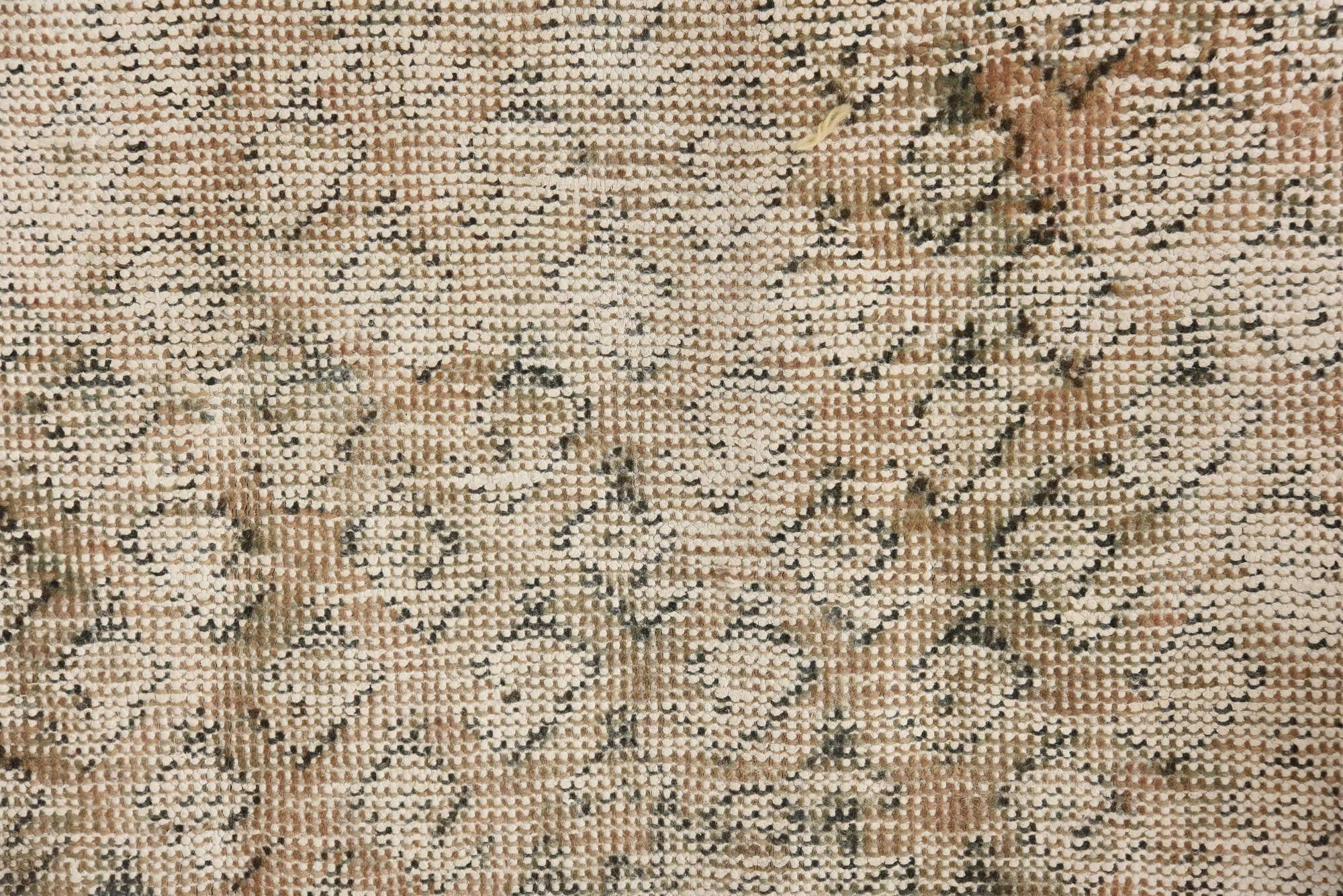 4' 3 x 6' 5 Hand Knotted Ultra Vintage Persian Wool Rug