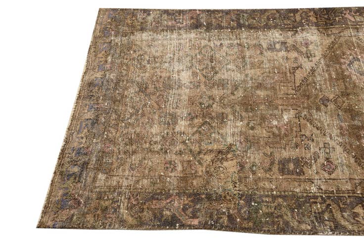 Detail image of 3' 9 x 6' 1 Hand Knotted Ultra Vintage Persian Wool Rug