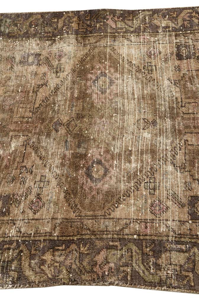 3' 9 x 6' 1 Hand Knotted Ultra Vintage Persian Wool Rug