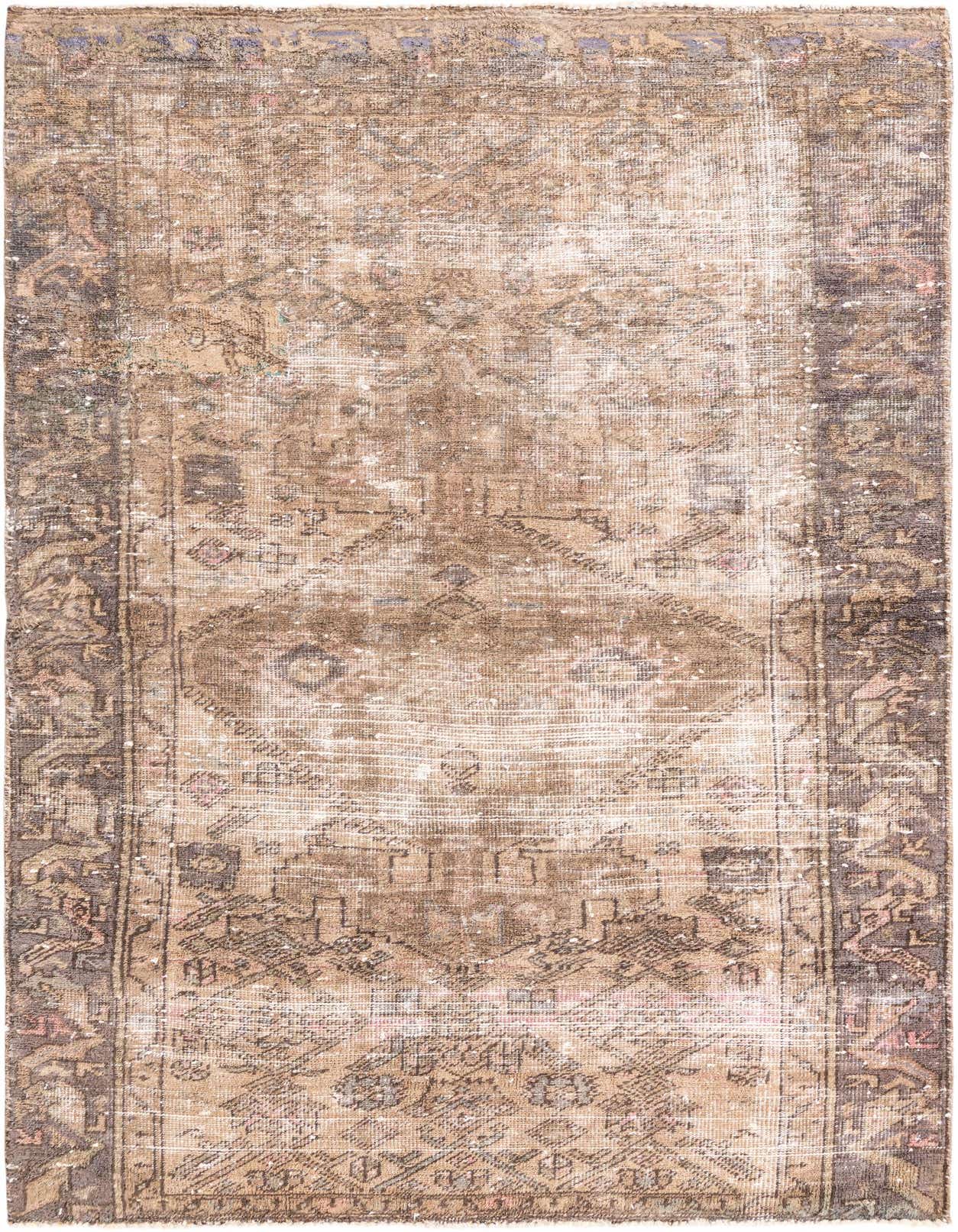 Primary image 3' 9 x 6' 1  Hand Knotted Ultra Vintage Persian Wool Rug