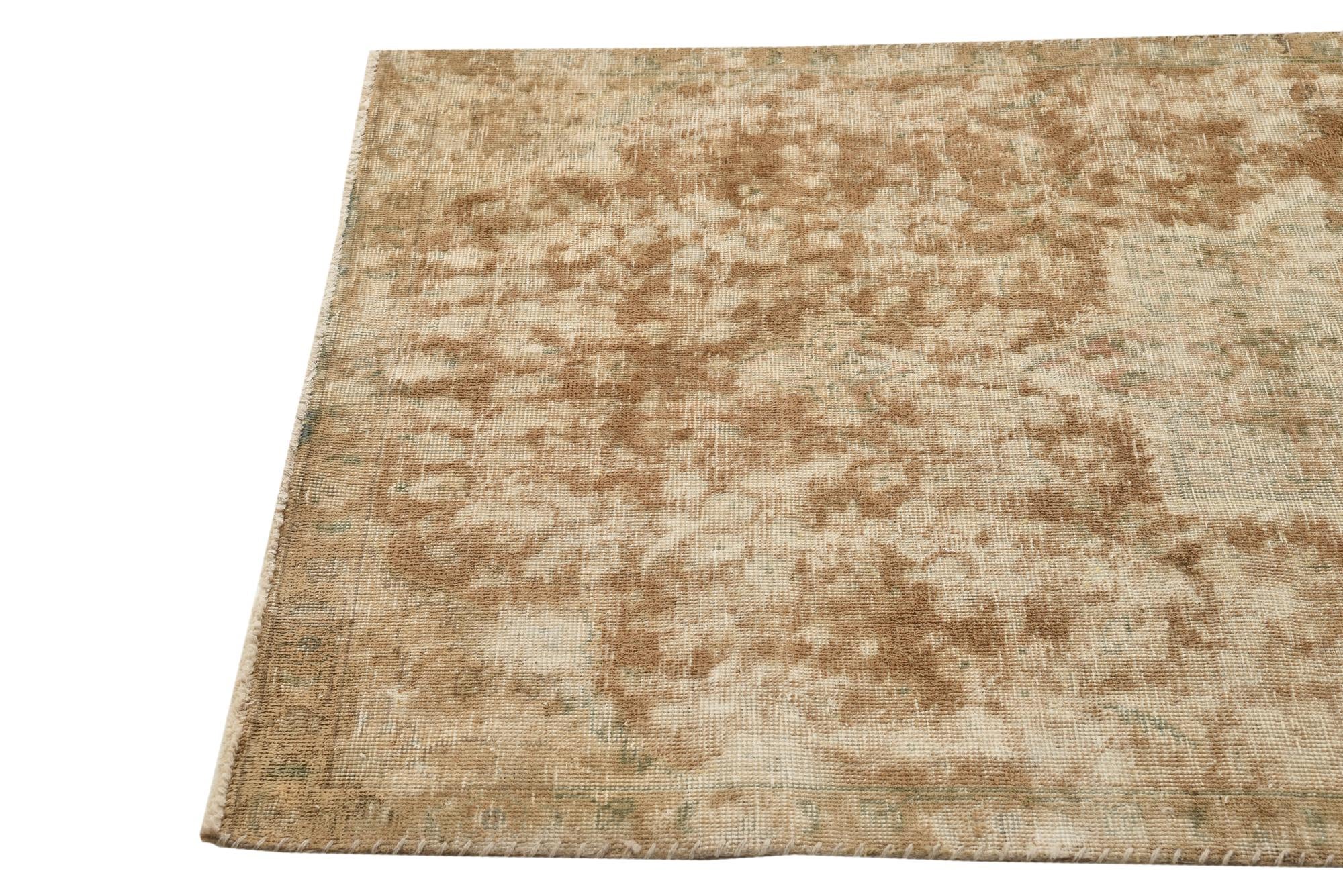 3' 5 x 5' 6 Hand Knotted Ultra Vintage Persian Wool Rug