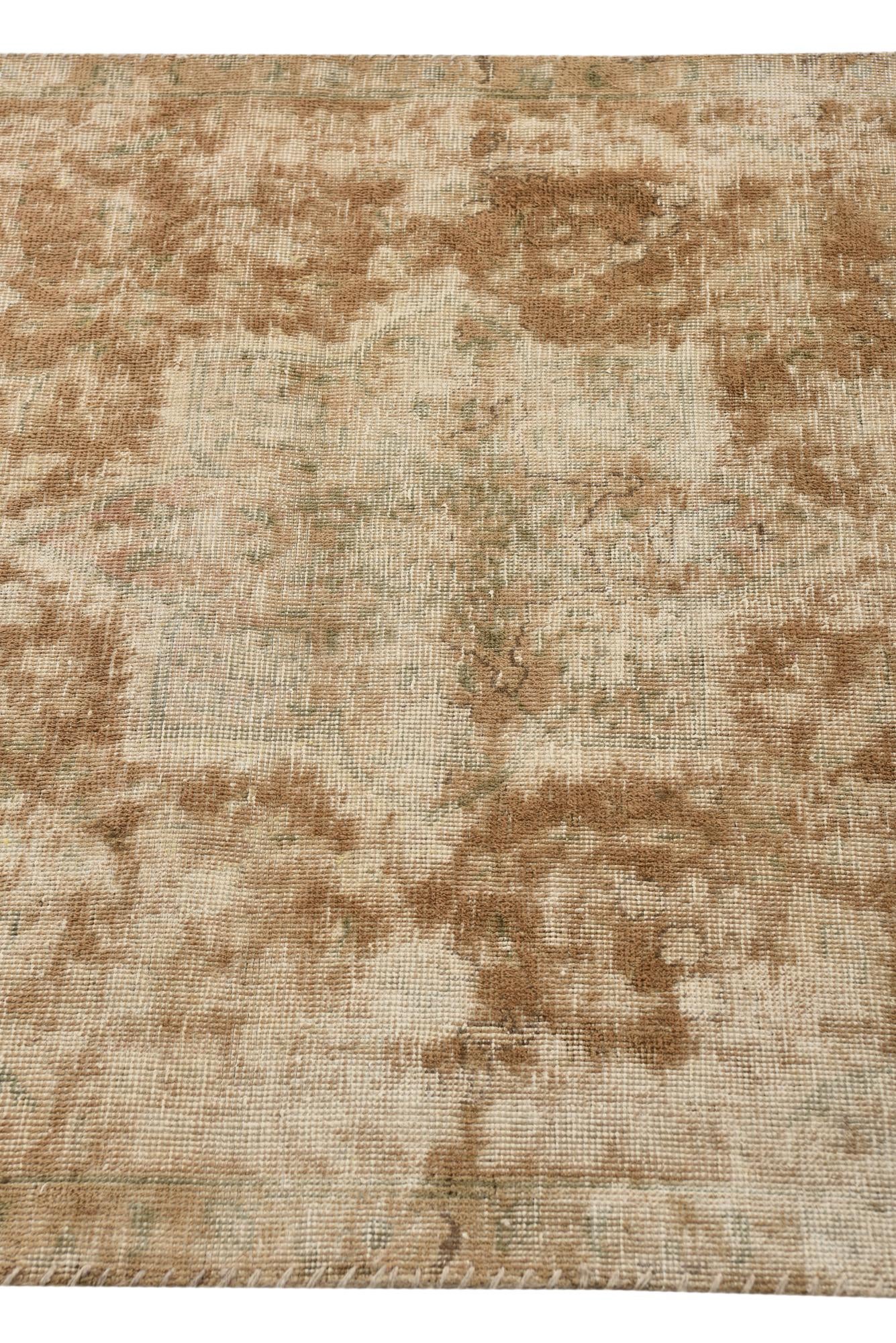 3' 5 x 5' 6 Hand Knotted Ultra Vintage Persian Wool Rug
