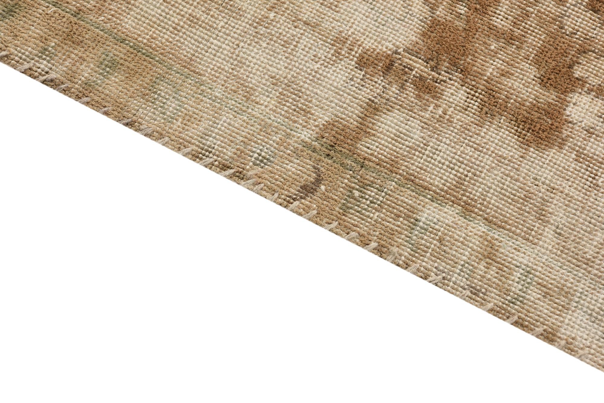 3' 5 x 5' 6 Hand Knotted Ultra Vintage Persian Wool Rug