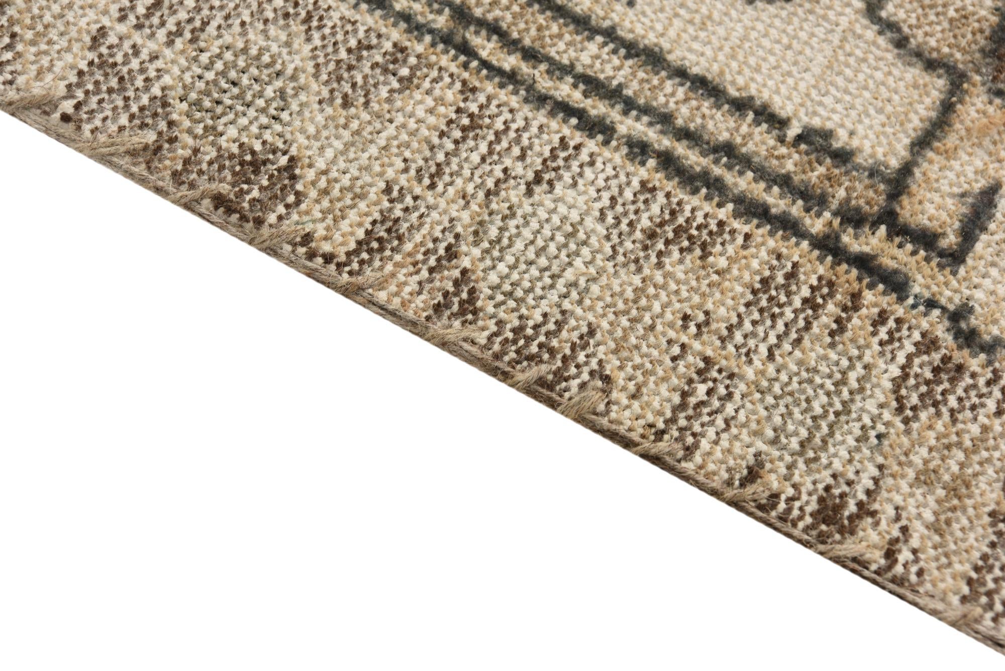 6' 8 x 9' 8 Hand Knotted Ultra Vintage Persian Wool Rug