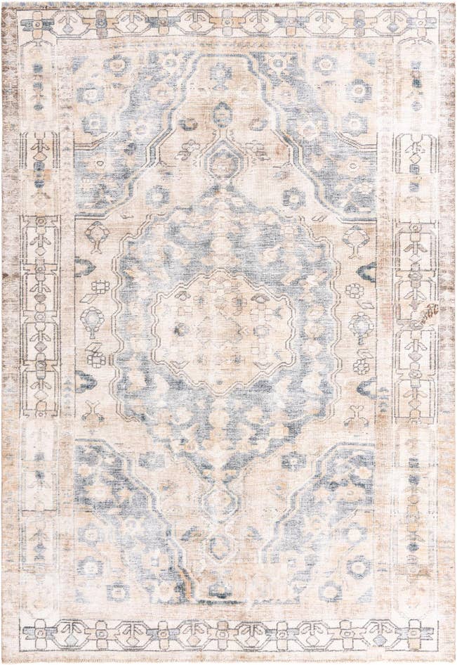 Vue détaillée : 205cm x 295cm Noué main Ultra Vintage Tapis Persan Laine