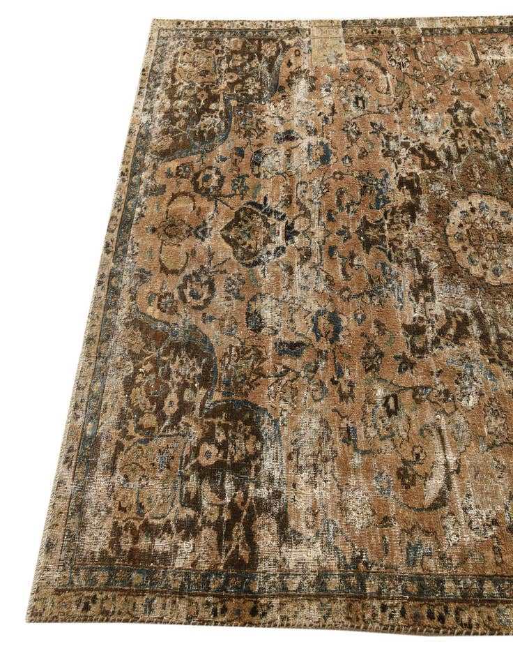 Detail image of 6' x 9' 2  Hand Knotted Ultra Vintage Persian Wool Rug