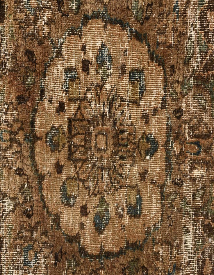 Detail image of 6' x 9' 2  Hand Knotted Ultra Vintage Persian Wool Rug