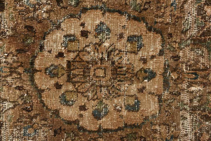 6' x 9' 2 Hand Knotted Ultra Vintage Persian Wool Rug