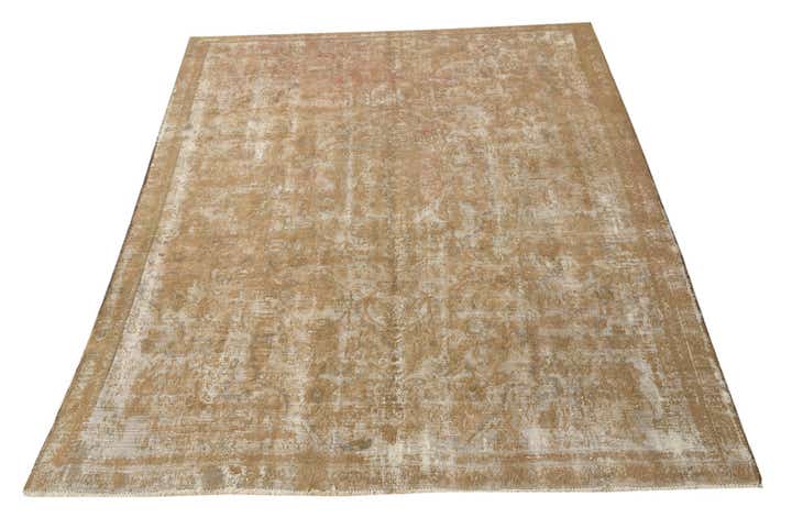 7' 3 x 9' 8 Hand Knotted Ultra Vintage Persian Wool Rug