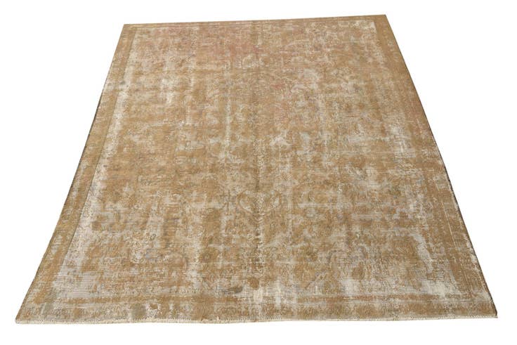 Detail image of 7' 3 x 9' 8 Hand Knotted Ultra Vintage Persian Wool Rug