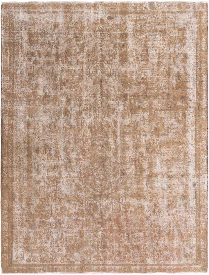7' 3 x 9' 8 Hand Knotted Ultra Vintage Persian Wool Rug