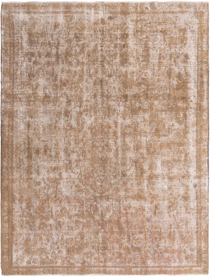 Detail image of 7' 3 x 9' 8 Hand Knotted Ultra Vintage Persian Wool Rug
