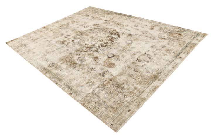 7' 8 x 9' 8 Hand Knotted Ultra Vintage Persian Wool Rug