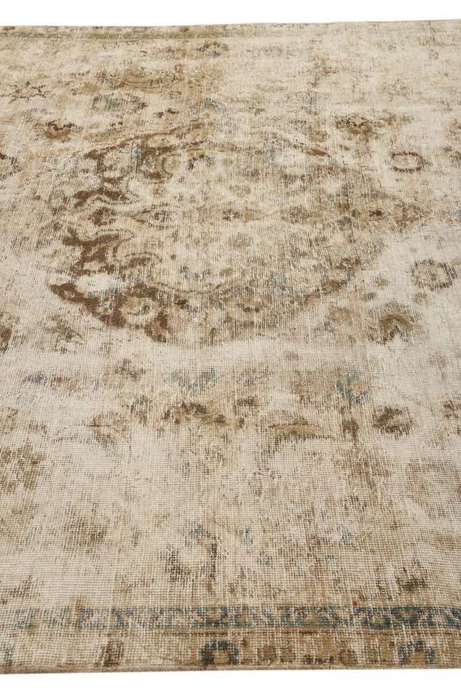 7' 8 x 9' 8 Hand Knotted Ultra Vintage Persian Wool Rug