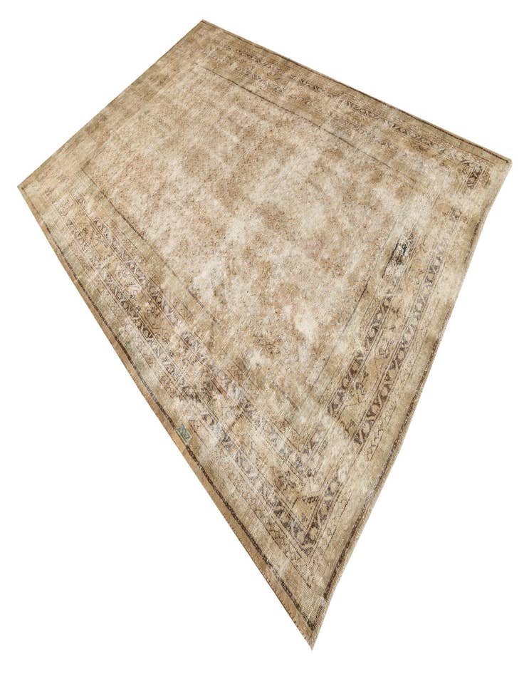 Detail image of 7' x 10' 7  Hand Knotted Ultra Vintage Persian Wool Rug