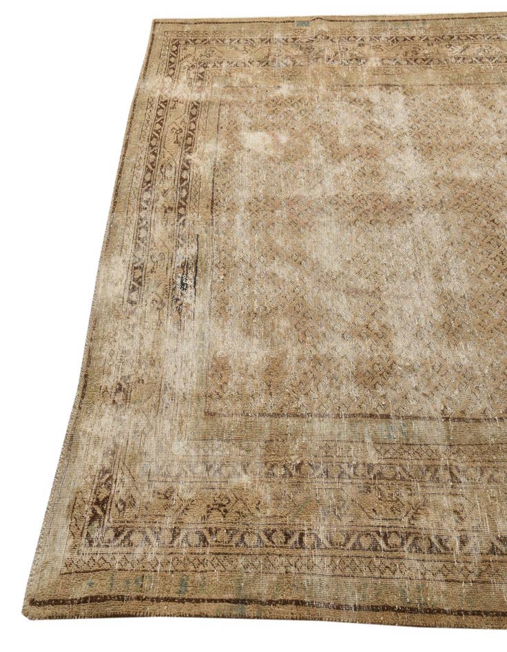 Detail image of 7' x 10' 7  Hand Knotted Ultra Vintage Persian Wool Rug