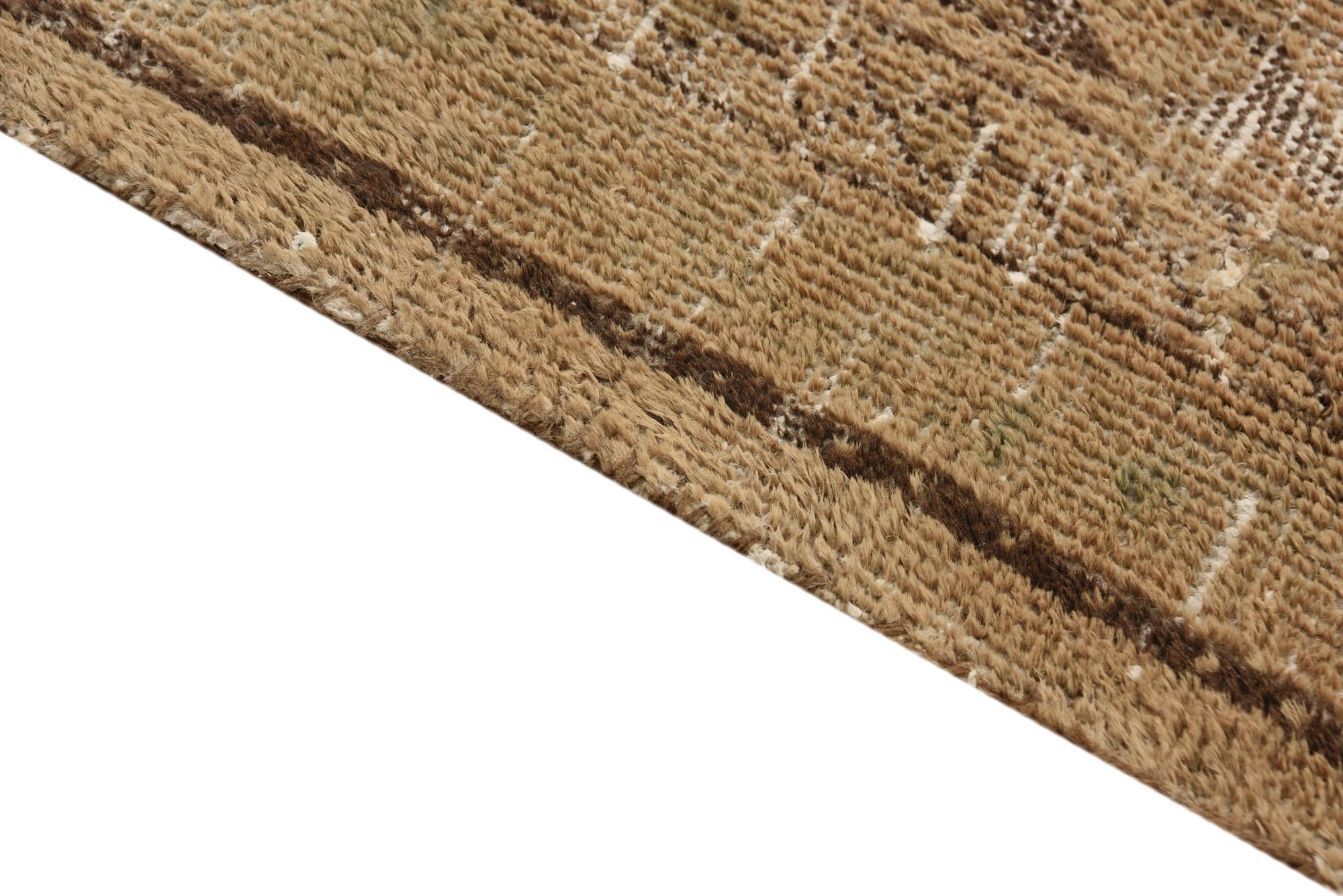 7' x 10' 7 Hand Knotted Ultra Vintage Persian Wool Rug
