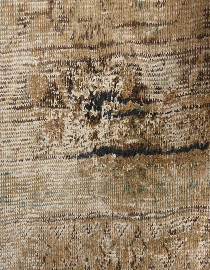 Detail image of 7' x 10' 7  Hand Knotted Ultra Vintage Persian Wool Rug