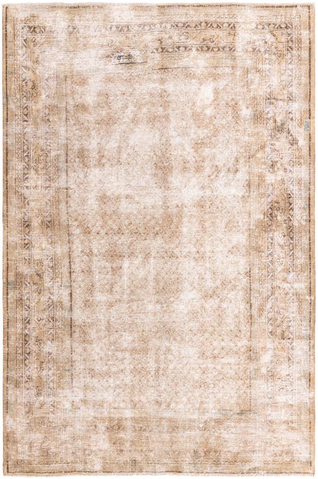 Detailansicht von 215cm x 325cm Handgeknüpft Ultra Vintage Persisch Wolle Teppich