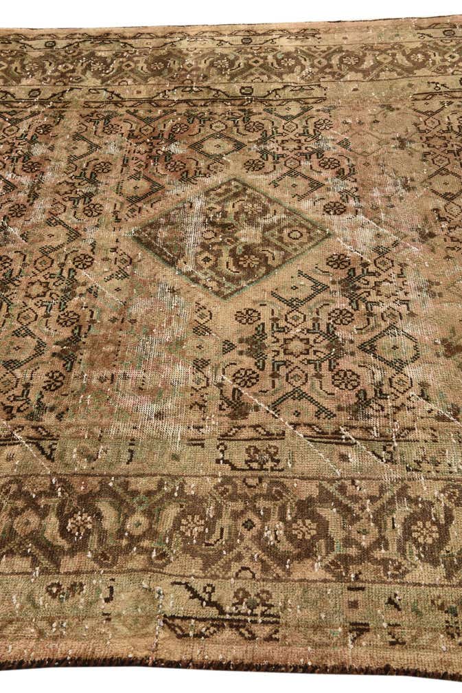 6' 8 x 10' 4 Hand Knotted Ultra Vintage Persian Wool Rug